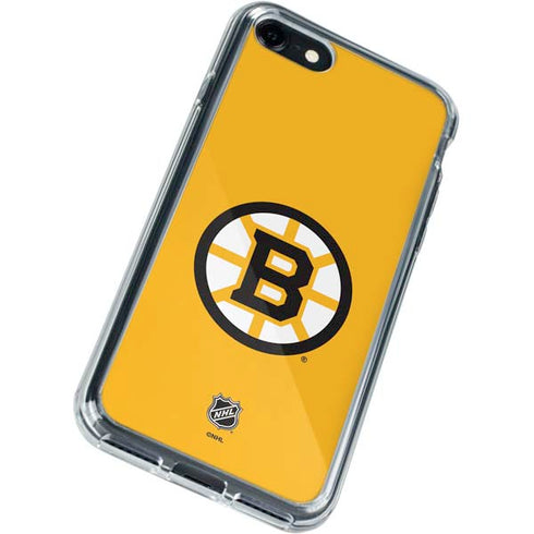 NHL Boston Bruins Solid Background iPhone SE (2nd & 3rd Gen) Clear Case