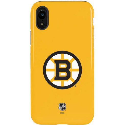 NHL Boston Bruins Solid Background iPhone XR Pro Case