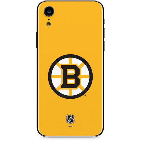 NHL Boston Bruins Solid Background iPhone XR Skin
