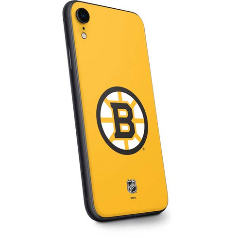 NHL Boston Bruins Solid Background iPhone XR Skin