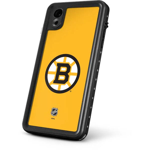NHL Boston Bruins Solid Background iPhone XR Waterproof Case