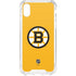 NHL Boston Bruins Solid Background iPhone XS Clear Case