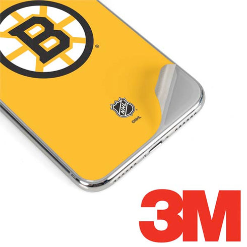 NHL Boston Bruins Solid Background iPhone XS Max Skin