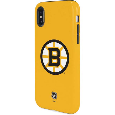 NHL Boston Bruins Solid Background iPhone XS Pro Case