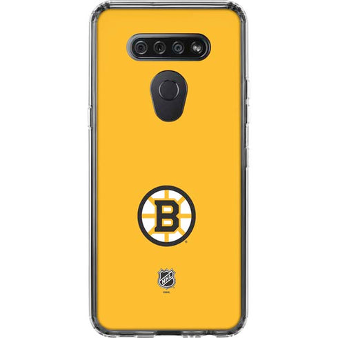 NHL Boston Bruins Solid Background LG K51/Q51 Clear Case