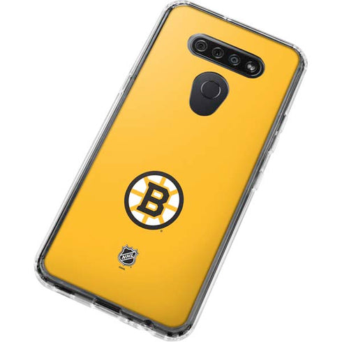 NHL Boston Bruins Solid Background LG K51/Q51 Clear Case