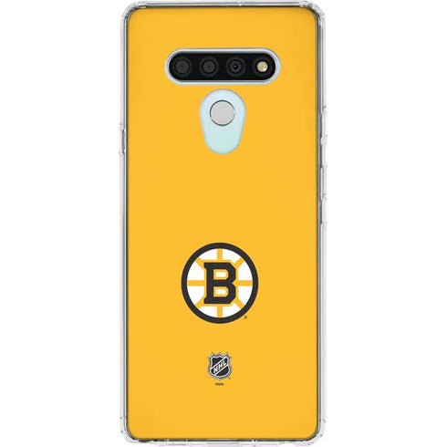NHL Boston Bruins Solid Background LG Stylo 6 Clear Case