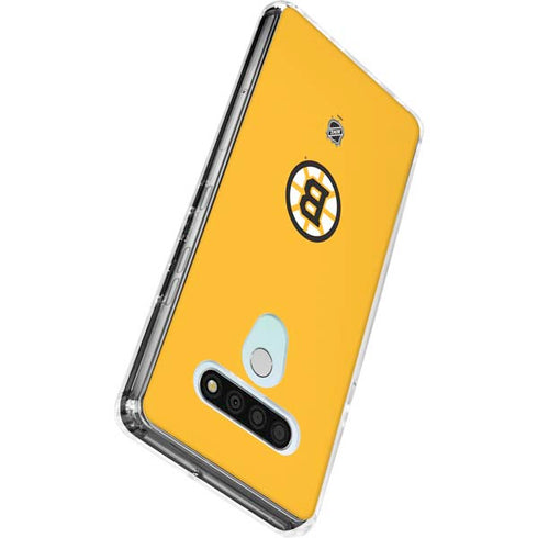 NHL Boston Bruins Solid Background LG Stylo 6 Clear Case