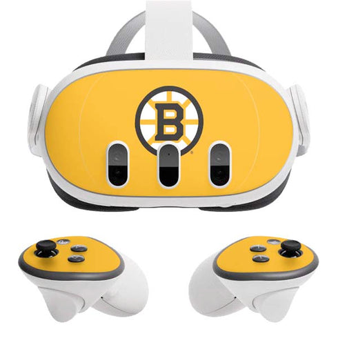 NHL Boston Bruins Solid Background Meta Quest 3 Skin
