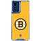 NHL Boston Bruins Solid Background Moto G Play 4G (2024) Clear Case