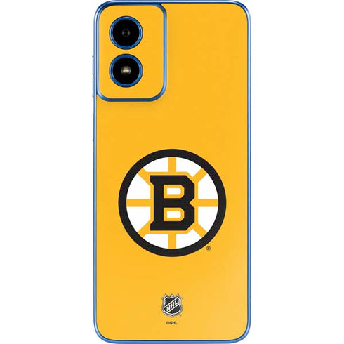 NHL Boston Bruins Solid Background Moto G Play 4G (2024) Skin