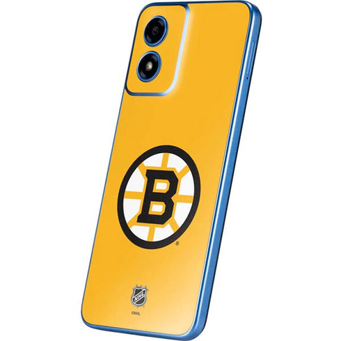 NHL Boston Bruins Solid Background Moto G Play 4G (2024) Skin