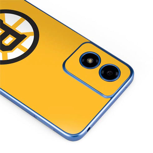 NHL Boston Bruins Solid Background Moto G Play 4G (2024) Skin