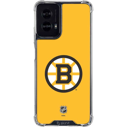 NHL Boston Bruins Solid Background Moto G Power 5G (2024) Clear Case
