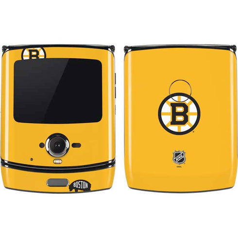 NHL Boston Bruins Solid Background Motorola RAZR Skin