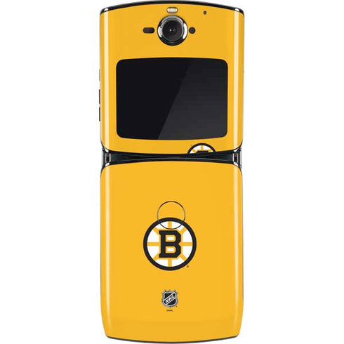 NHL Boston Bruins Solid Background Motorola RAZR Skin