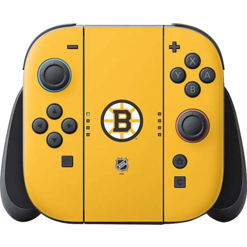NHL Boston Bruins Solid Background Nintendo Switch 2 (2025) Joy-Con Controller Skin