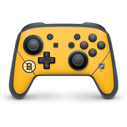 NHL Boston Bruins Solid Background Nintendo Switch Pro Controller Skin
