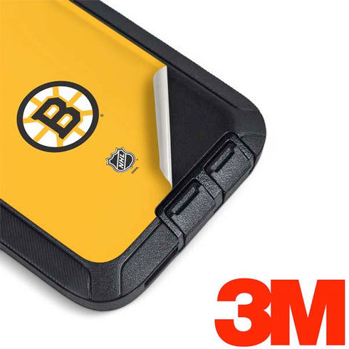 NHL Boston Bruins Solid Background Otterbox Defender Galaxy Skin