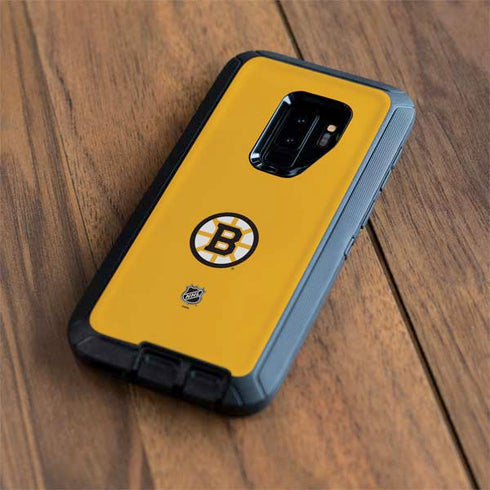 NHL Boston Bruins Solid Background Otterbox Defender Galaxy Skin