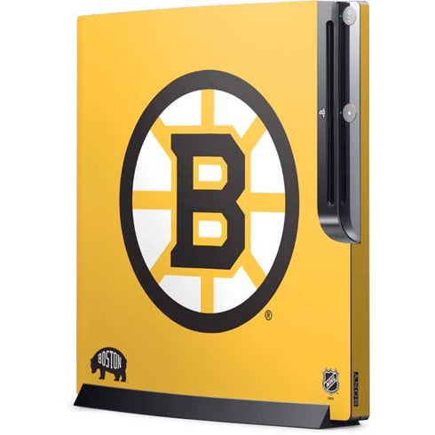 NHL Boston Bruins Solid Background Playstation 3 & PS3 Slim Skin