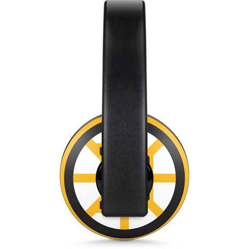 NHL Boston Bruins Solid Background PlayStation 4 Gold Wireless Headset Skin