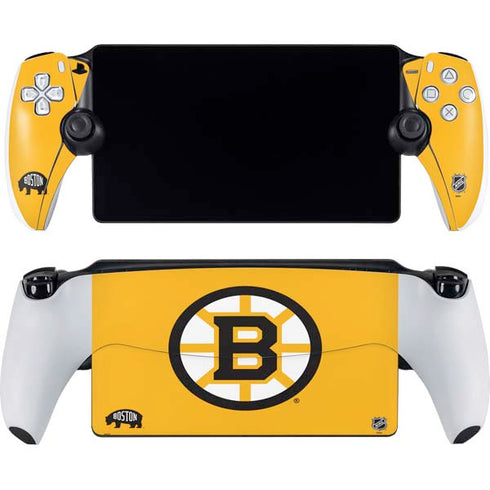NHL Boston Bruins Solid Background PlayStation Portal Remote Player Skin