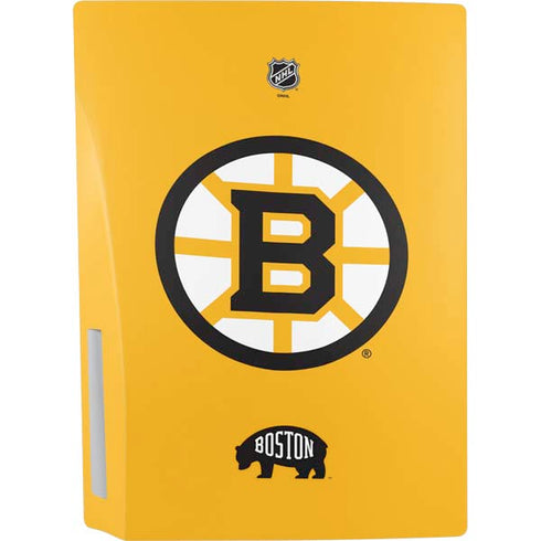 NHL Boston Bruins Solid Background PS5 Console Skin