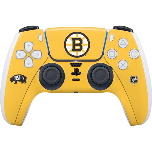 NHL Boston Bruins Solid Background PS5 Controller Skin