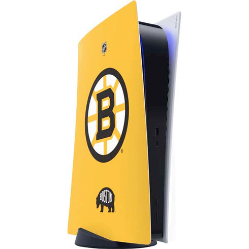NHL Boston Bruins Solid Background PS5 Digital Edition Console Skin
