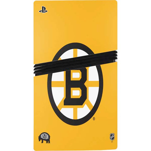 NHL Boston Bruins Solid Background PS5 Pro Bundle Skin