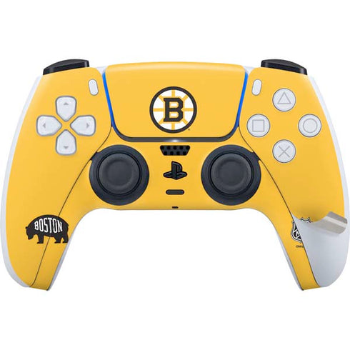 NHL Boston Bruins Solid Background PS5 Pro Bundle Skin
