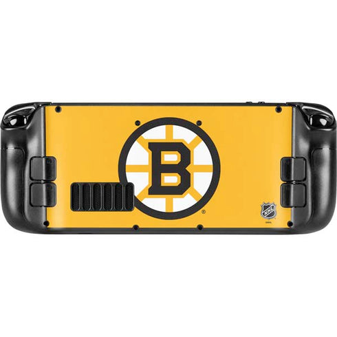 NHL Boston Bruins Solid Background Steam Deck Handheld Gaming Computer OLED Skin
