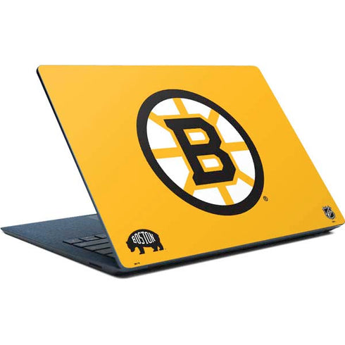 NHL Boston Bruins Solid Background Surface Laptop Skin