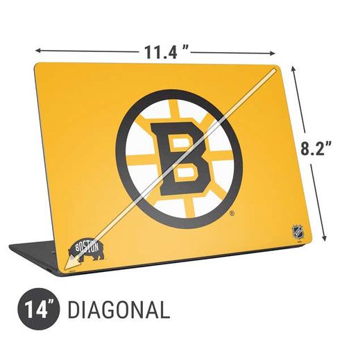 NHL Boston Bruins Solid Background Universal Laptop 14in (11.4 x 8.2in) Skin