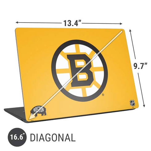 NHL Boston Bruins Solid Background Universal Laptop 16.6in (13.4 x 9.7in) Skin