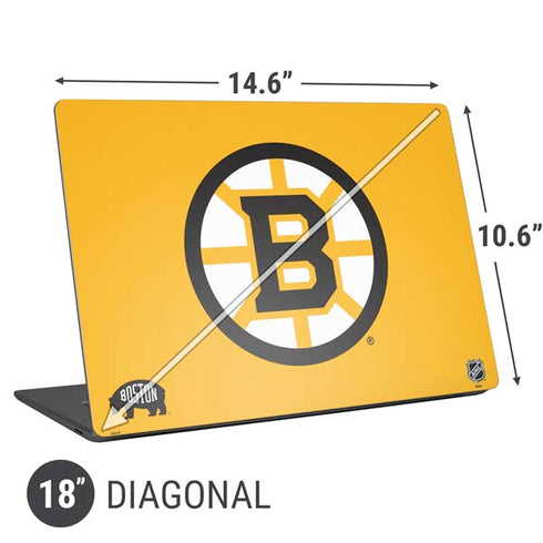 NHL Boston Bruins Solid Background Universal Laptop 18in (14.6 x 10.6in) Skin