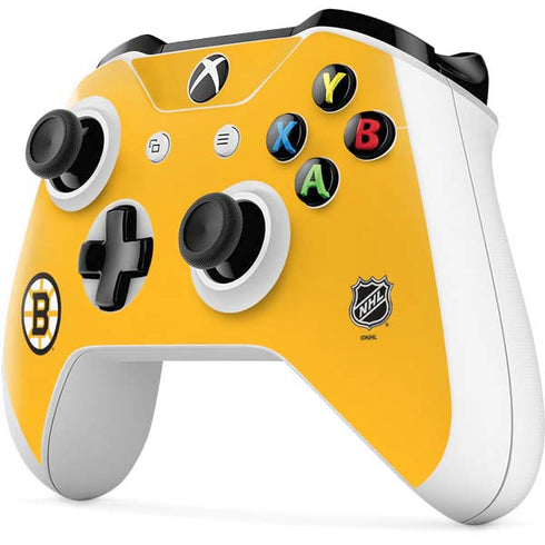 NHL Boston Bruins Solid Background Xbox One X Controller Skin