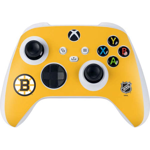 NHL Boston Bruins Solid Background Xbox Series S Controller Skin