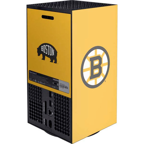 NHL Boston Bruins Solid Background Xbox Series X Console Skin