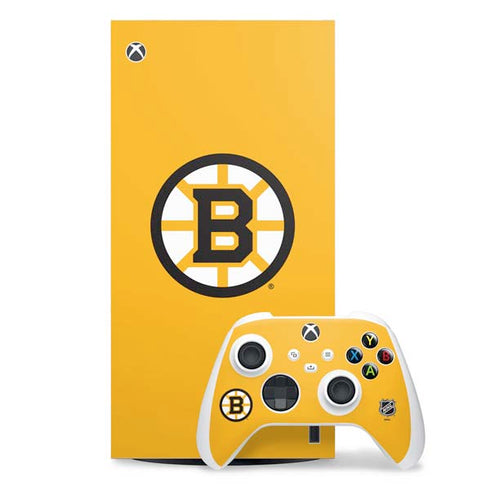 NHL Boston Bruins Solid Background XBox Series X Digital Edition Bundle Skin