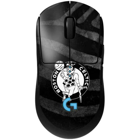 NBA Boston Celtics Black Animal Print G Pro Wireless Gaming Mouse Skin