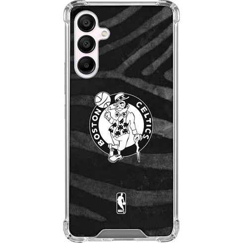 NBA Boston Celtics Black Animal Print Galaxy A16 5G Clear Case