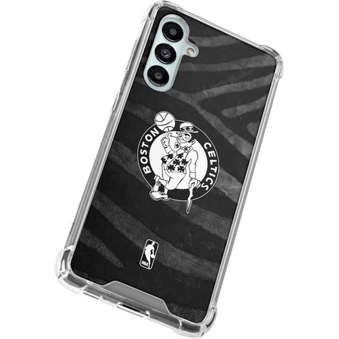 NBA Boston Celtics Black Animal Print Galaxy A16 5G Clear Case