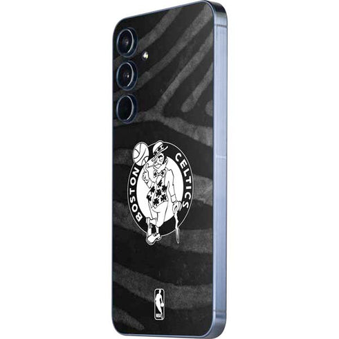 NBA Boston Celtics Black Animal Print Galaxy A35 5G Skin