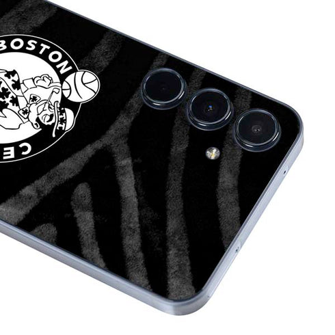 NBA Boston Celtics Black Animal Print Galaxy A35 5G Skin
