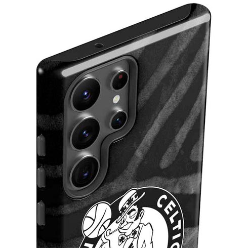 NBA Boston Celtics Black Animal Print Galaxy S23 Ultra Pro Case