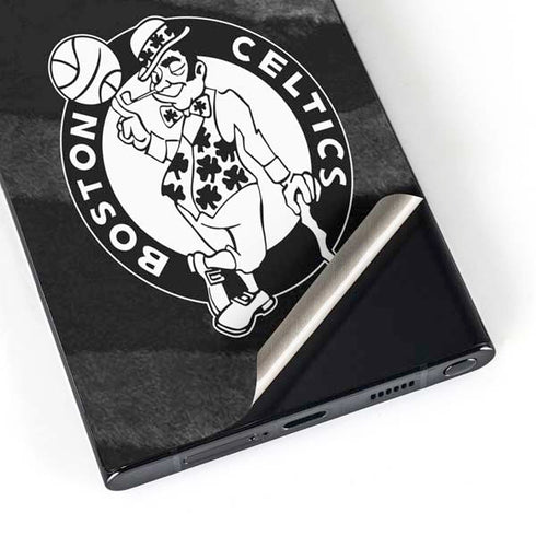 NBA Boston Celtics Black Animal Print Galaxy S25 Ultra Skin