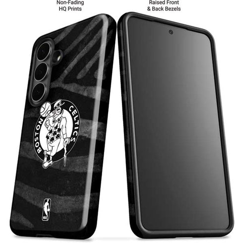 NBA Boston Celtics Black Animal Print Galaxy S26 Impact Case