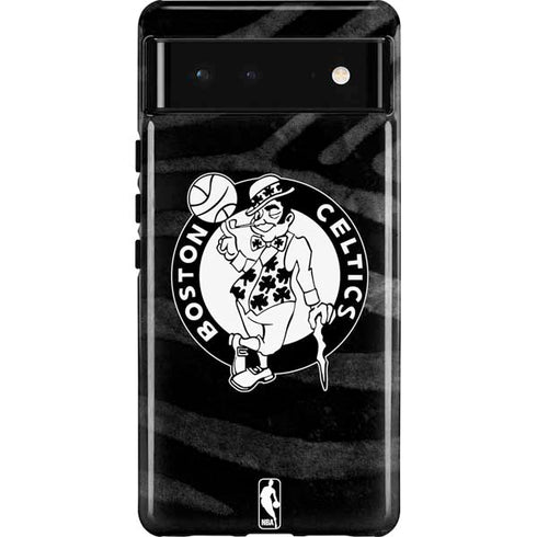 NBA Boston Celtics Black Animal Print Pixel Cases